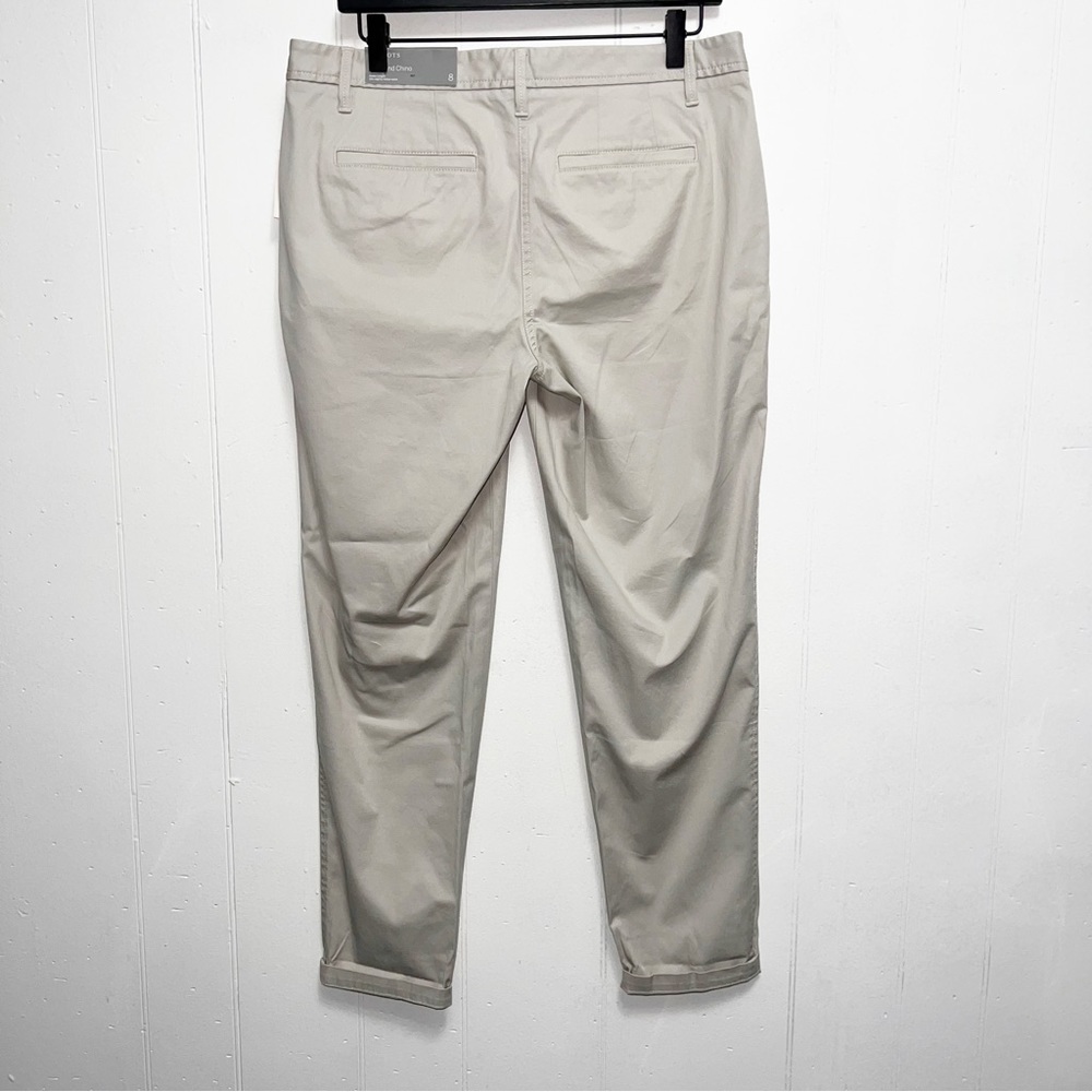Talbots Gray Taupe Classic Girlfriend Chino Pants - Picture 7 of 12